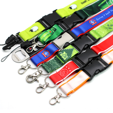 Custom Logo Neck Nylon Sublimation Beheizter Transferdruck Polyester Lanyard